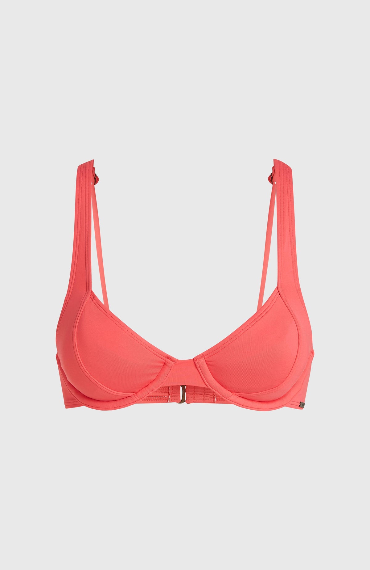 Elsie Bikini-Oberteil mit Bügeln für Damen, pink, freigestellt von vorne