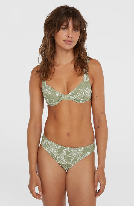 Saltwater Elsie Rita Bikini-Set | Green Textured Jungle