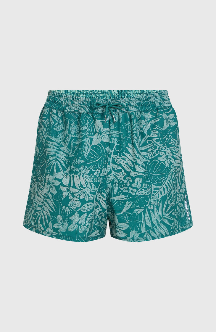 Essentials 12'' All-Over Print Badeshorts | Green Island Sky