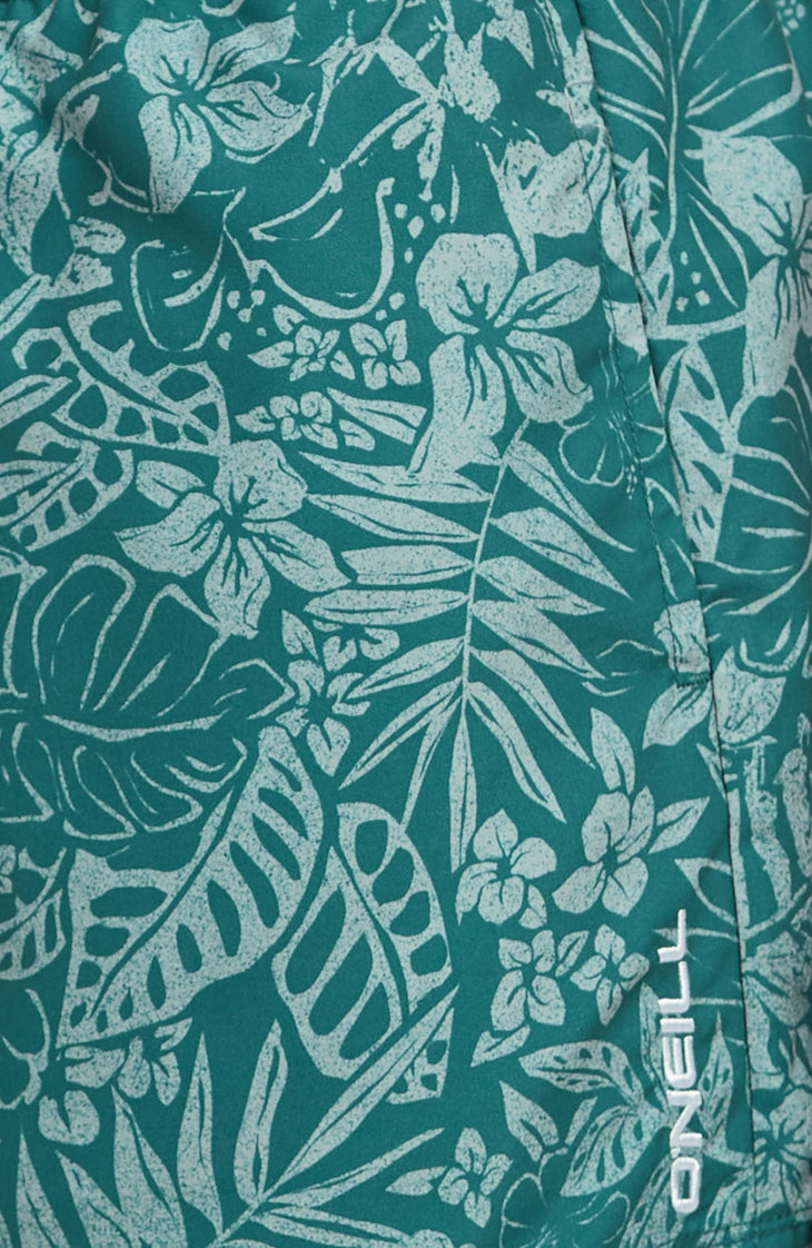 Essentials 12'' All-Over Print Badeshorts | Green Island Sky