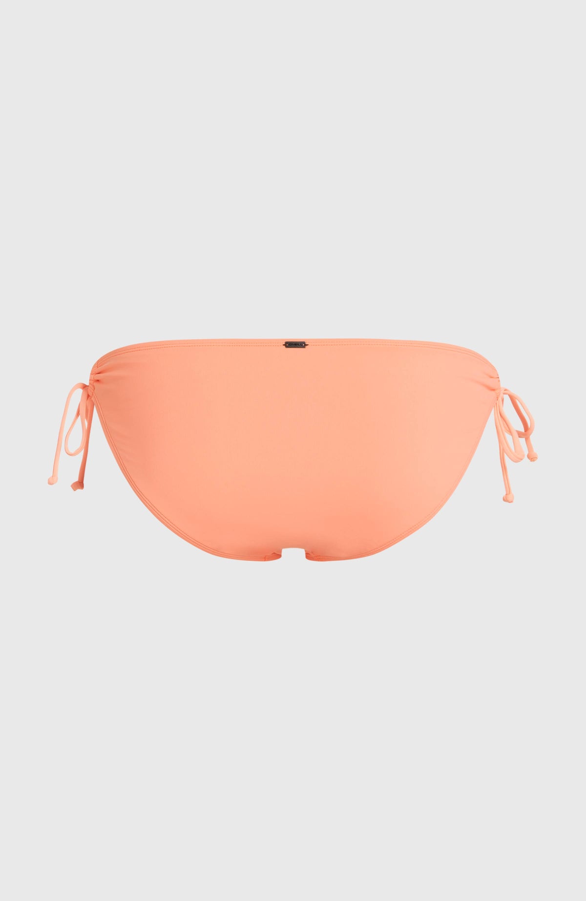 Rita Side-Tie Bikinihose für Damen, orange, freigestellt von hinten mit Logo-Badge am Bund