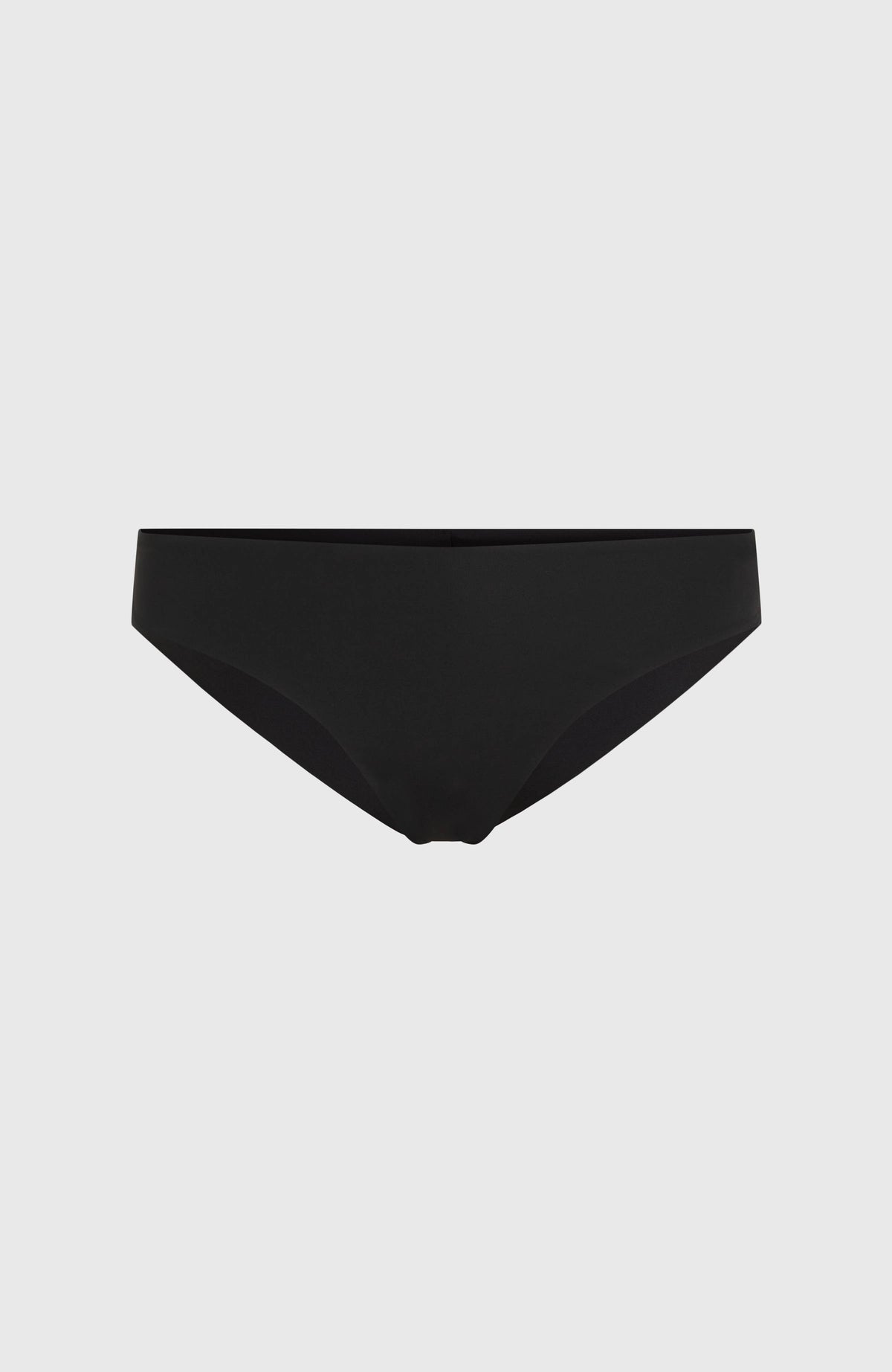 Maoi Bikinihose für Damen, schwarz, flach liegend von vorne