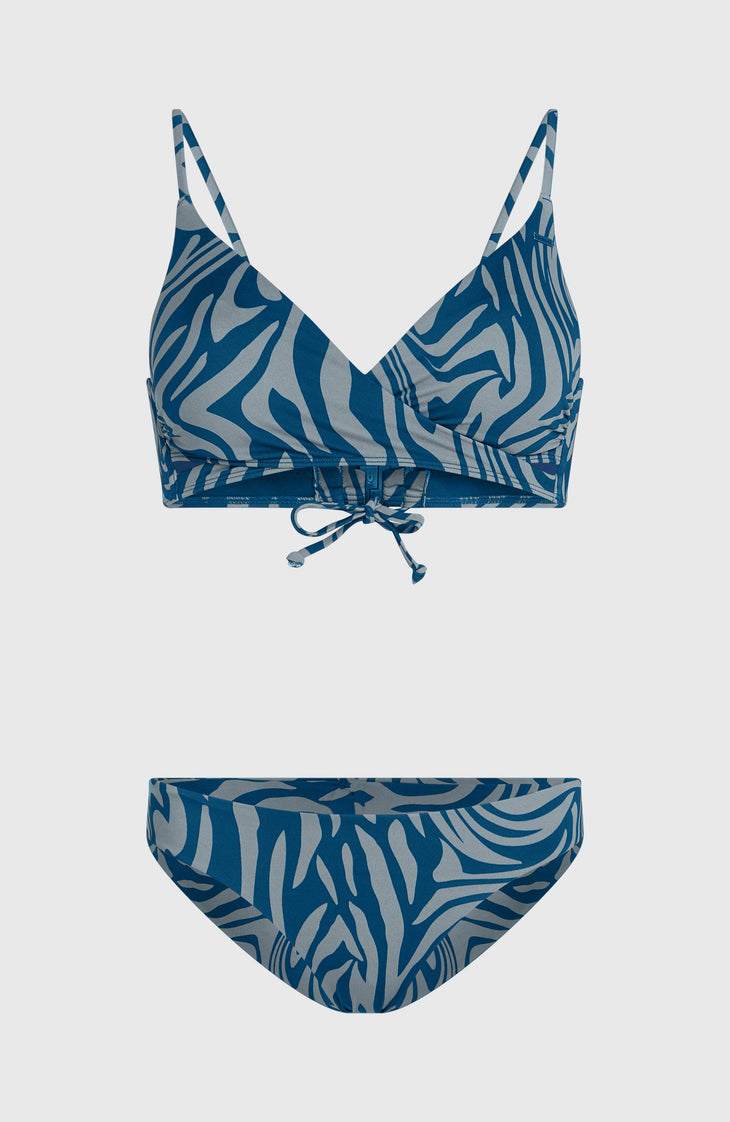 Baay Maoi Bikini-Set | Blue Swirl Zebra