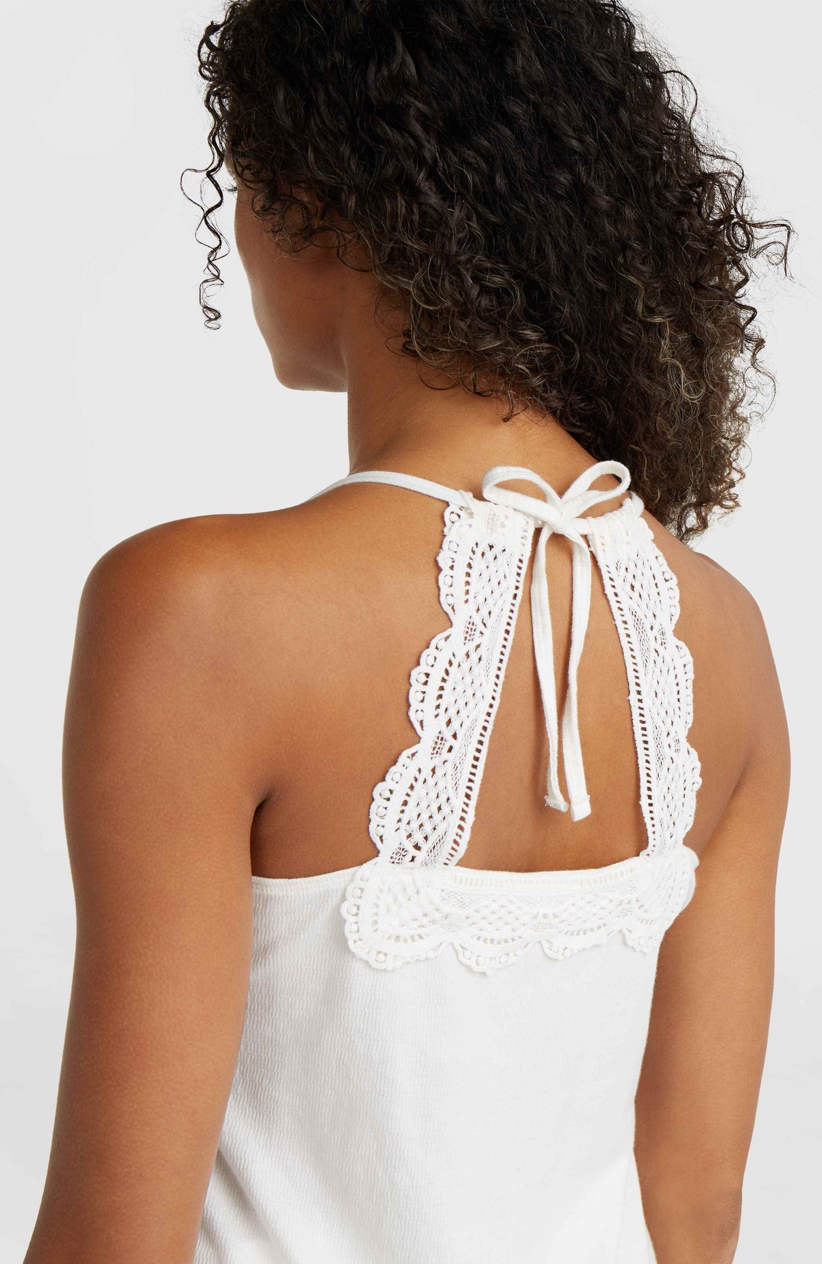 Essentials Ava Tanktop mit Spitze | Snow White