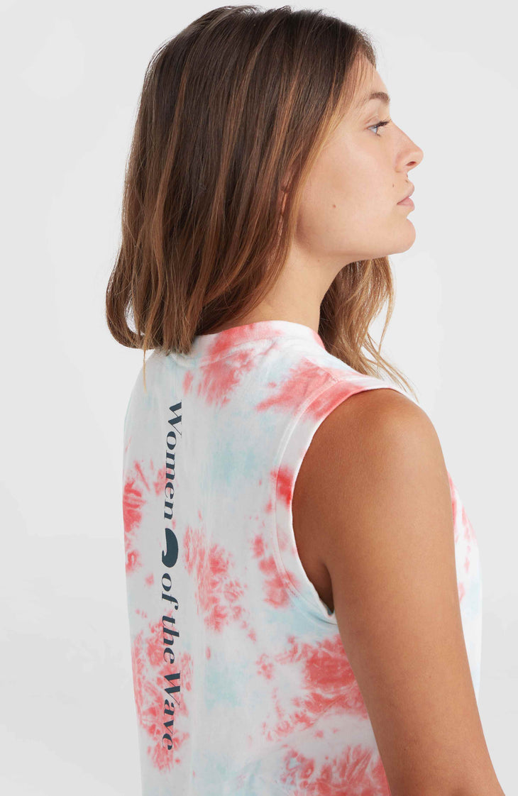 Women of the Wave Tanktop | Pink Ice Cube Tie Dye