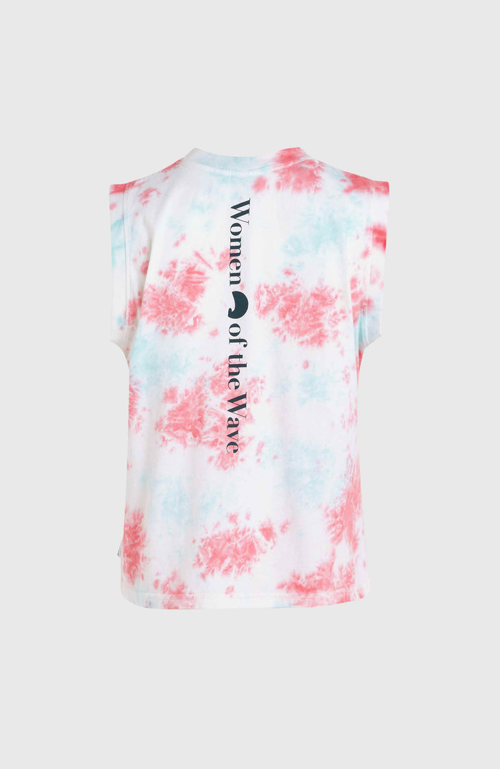 Women of the Wave Tanktop | Pink Ice Cube Tie Dye
