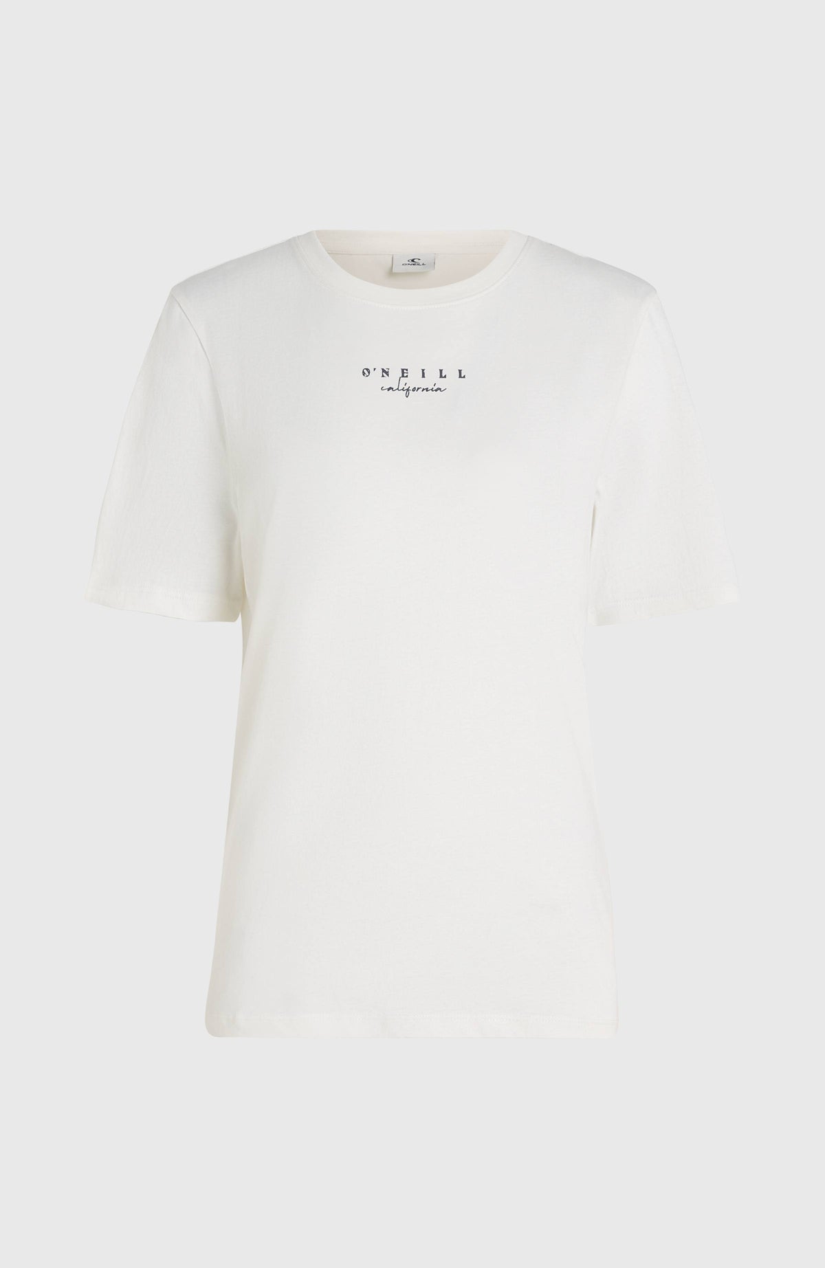 Summer Must Haves Graphic T-Shirt für Damen, weiß mit Logo-Print in Schwarz, freigestellt von vorne