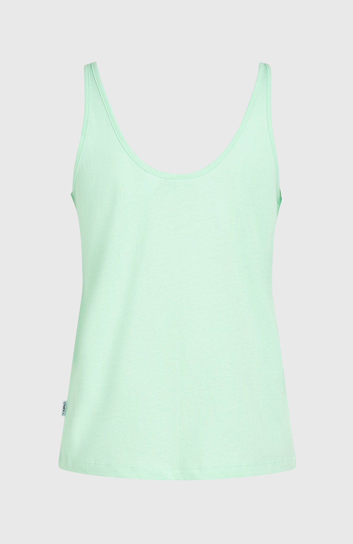 Luana Graphic Tanktop für Damen, grün, freigestellt von hinten mit Label-Flag an der Seitennaht