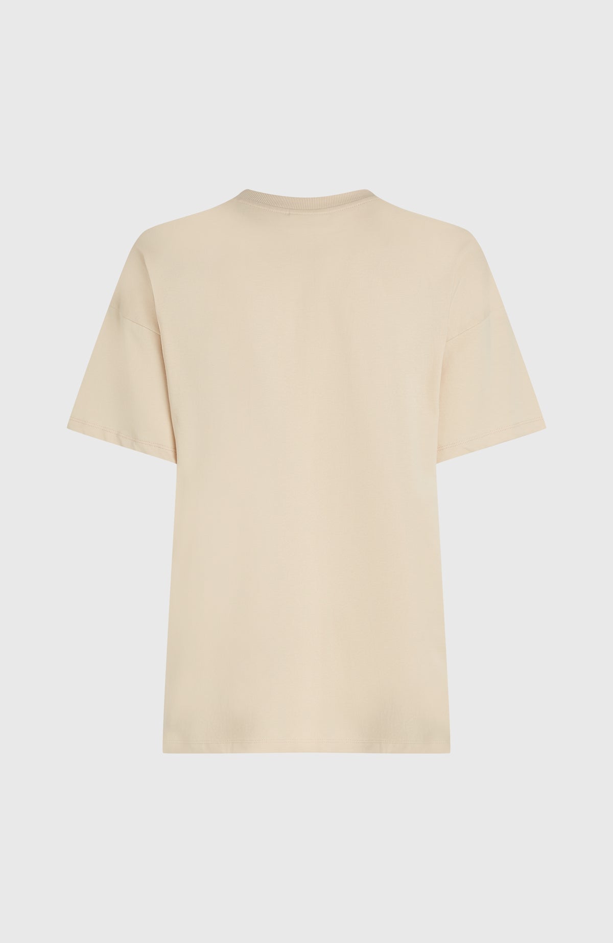 Future Surf Society T-Shirt für Damen, beige, flach liegend von hinten