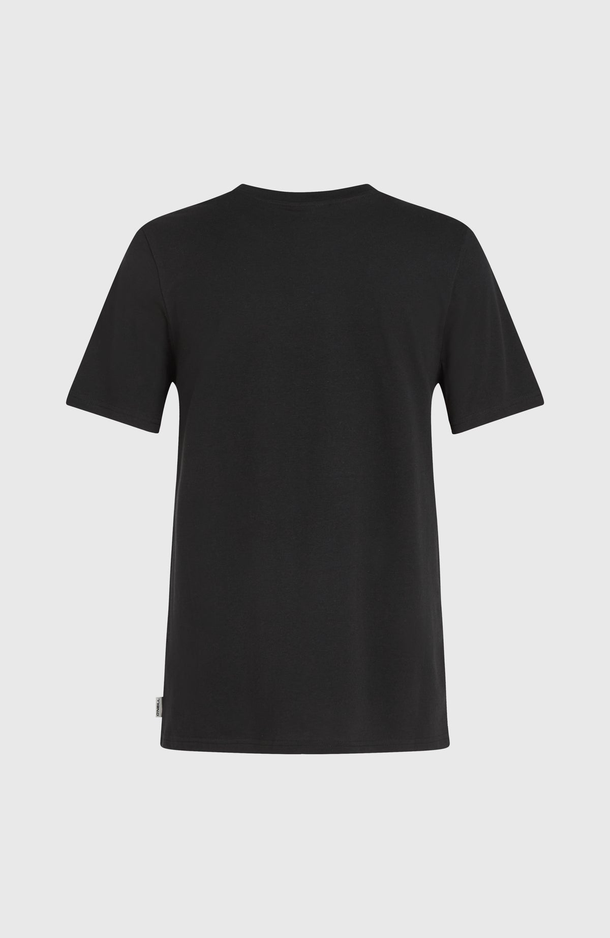 Essentials Script T-Shirt für Damen, schwarz, freigestellt von hinten