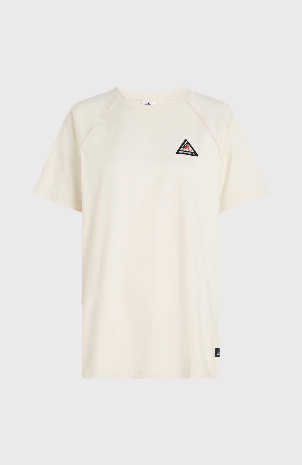 FWC'Play T-Shirt für Damen, weiß, freigestellt von vorne mit Raglan-Details