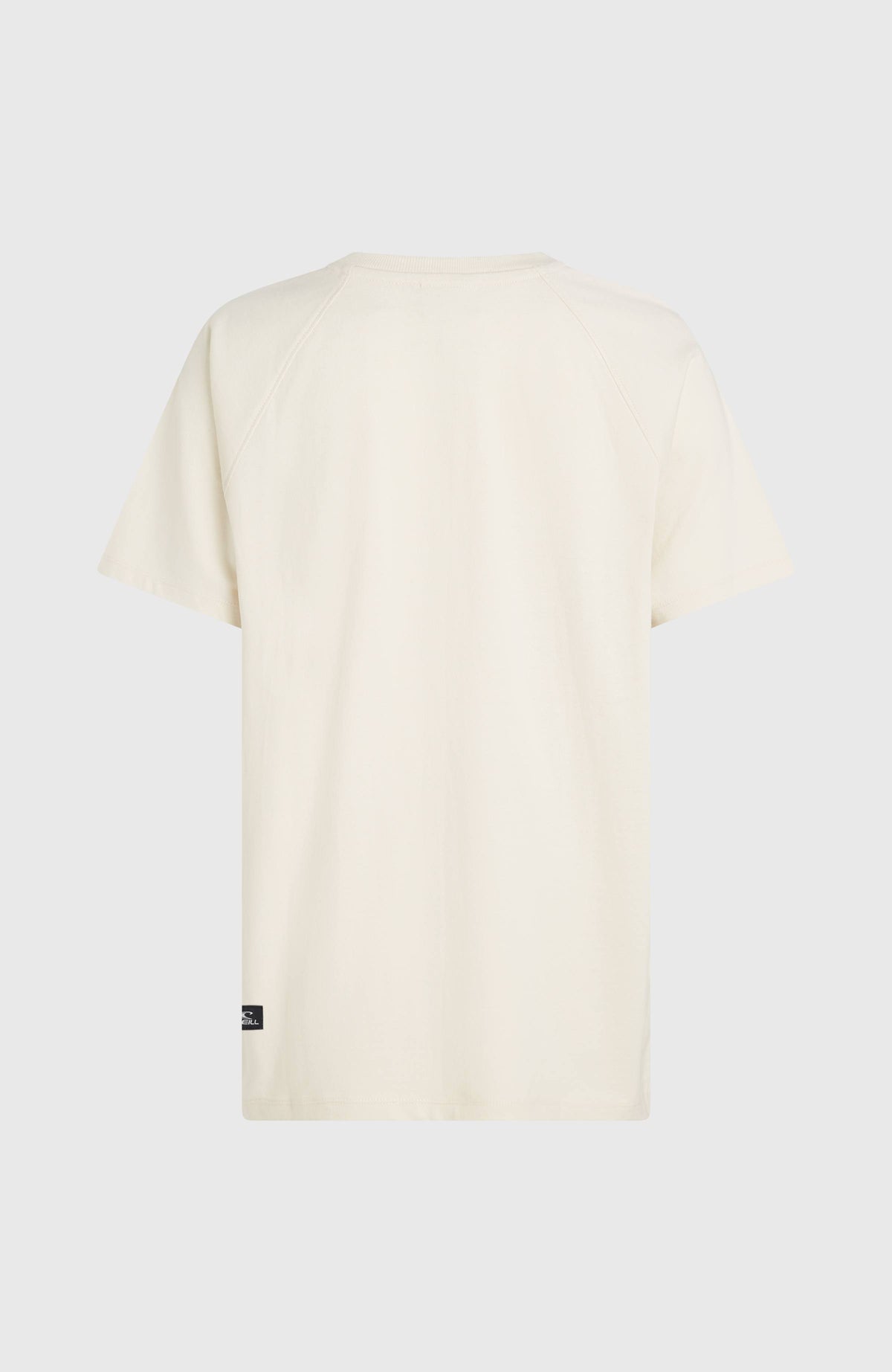 FWC'Play T-Shirt für Damen, weiß, freigestellt von hinten mit kleinem Label am Saum