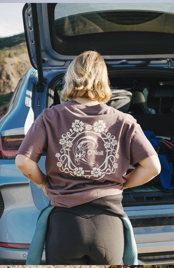 O'Riginals Back-Print T-Shirt | Purple Gray
