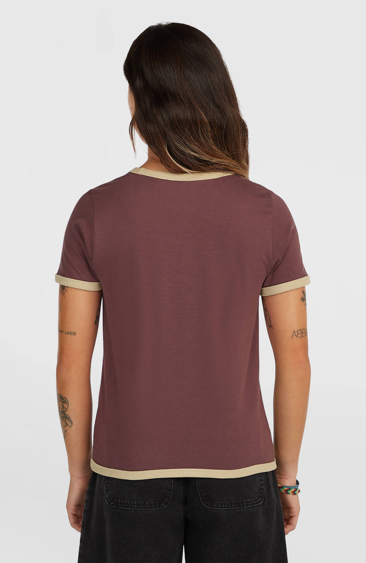 O'Riginals Front Print T-Shirt | Purple Gray