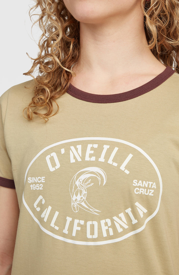 O'Riginals Front Print T-Shirt | Olive Blush