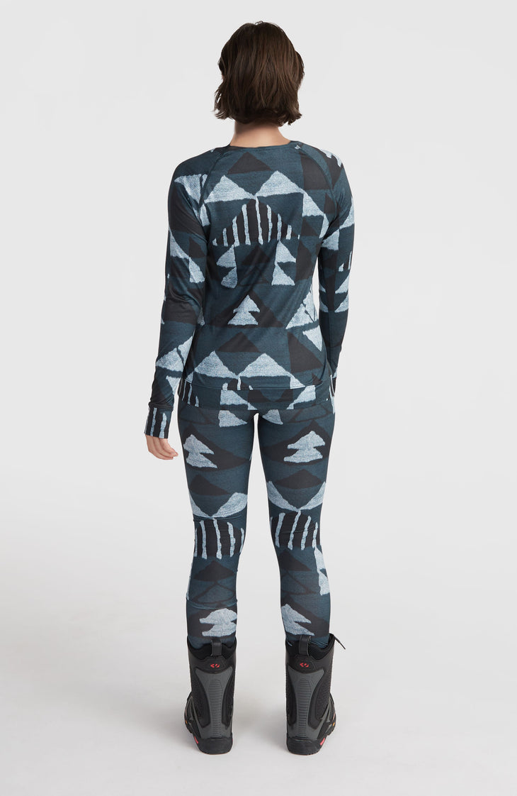Thermoshirt | Blue Triangle Ikat