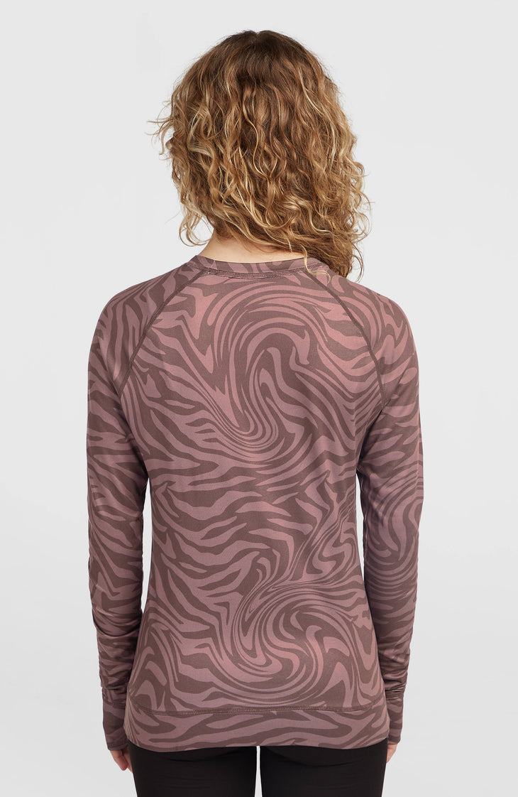 Thermoshirt | Purple Grey Swirl Zebra