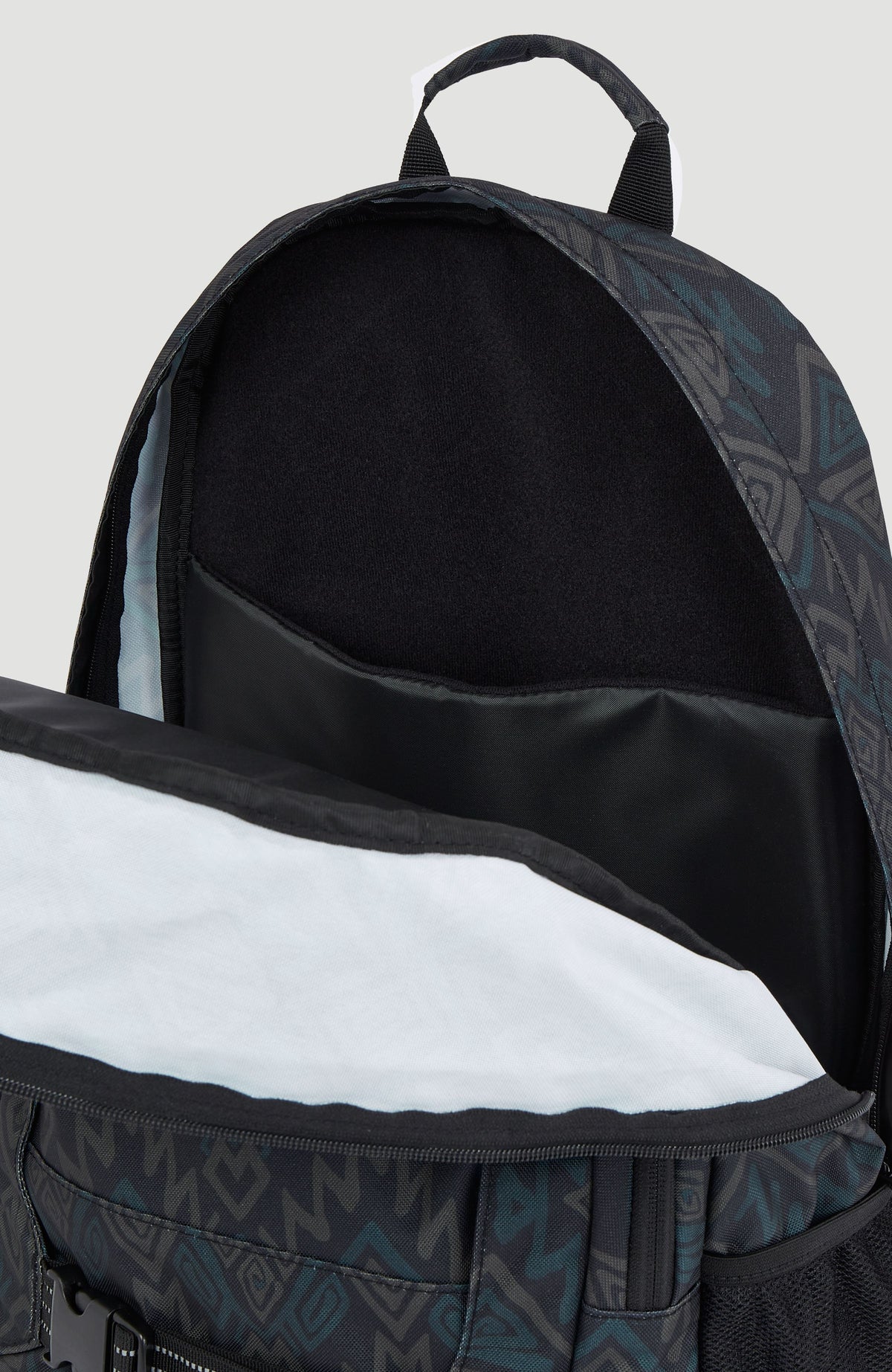 Boarder Rucksack | Black Retro Ikat