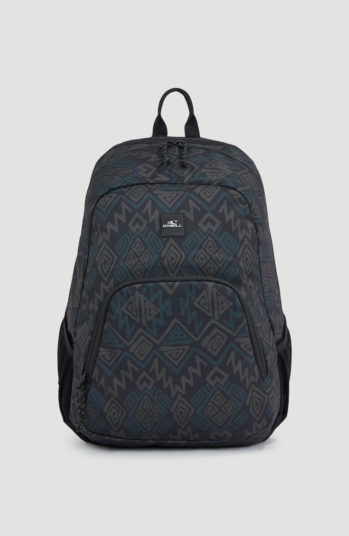 Wedge Rucksack | Black Retro Ikat