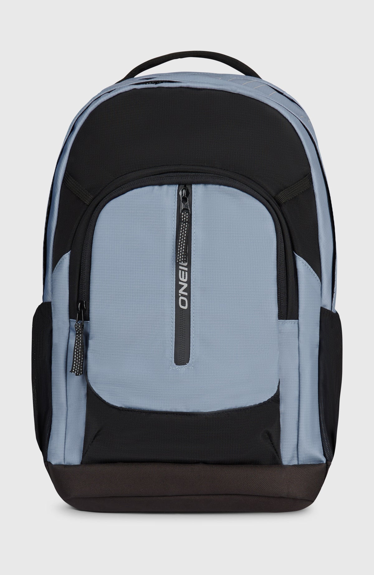 O'Neill President 26L Rucksack, blau, freigestellt von vorne mit Reißverschluss-Frontfach