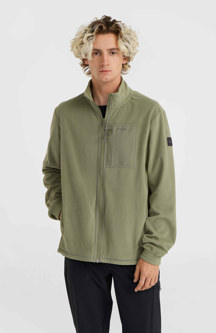Leichte Utility Polartec 100 Fleecejacke | Deep Lichen Green Leichte Utility Polartec 100 Fleecejacke | Deep Lichen Green