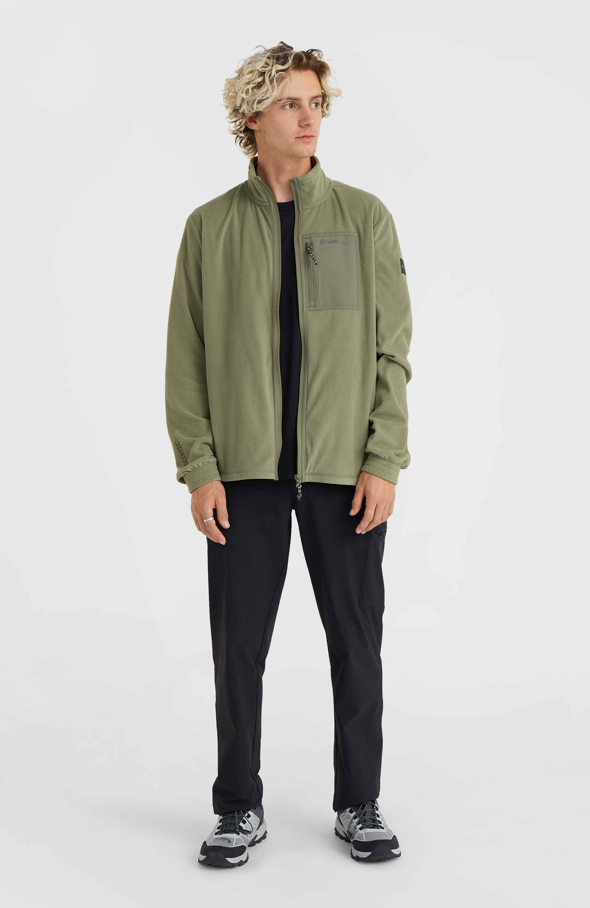 Leichte Utility Polartec 100 Fleecejacke | Deep Lichen Green