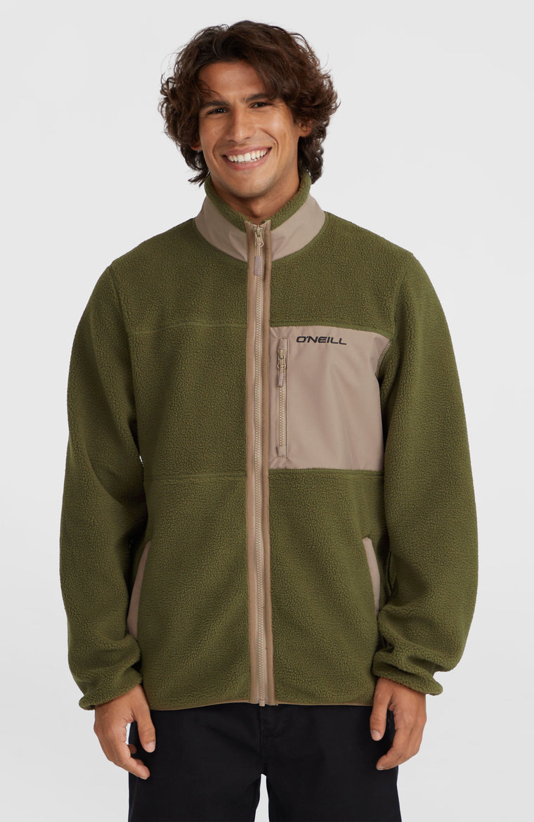 Flauschige Fleecejacke mit Reißverschluss | Forest Night Flauschige Fleecejacke mit Reißverschluss | Forest Night
