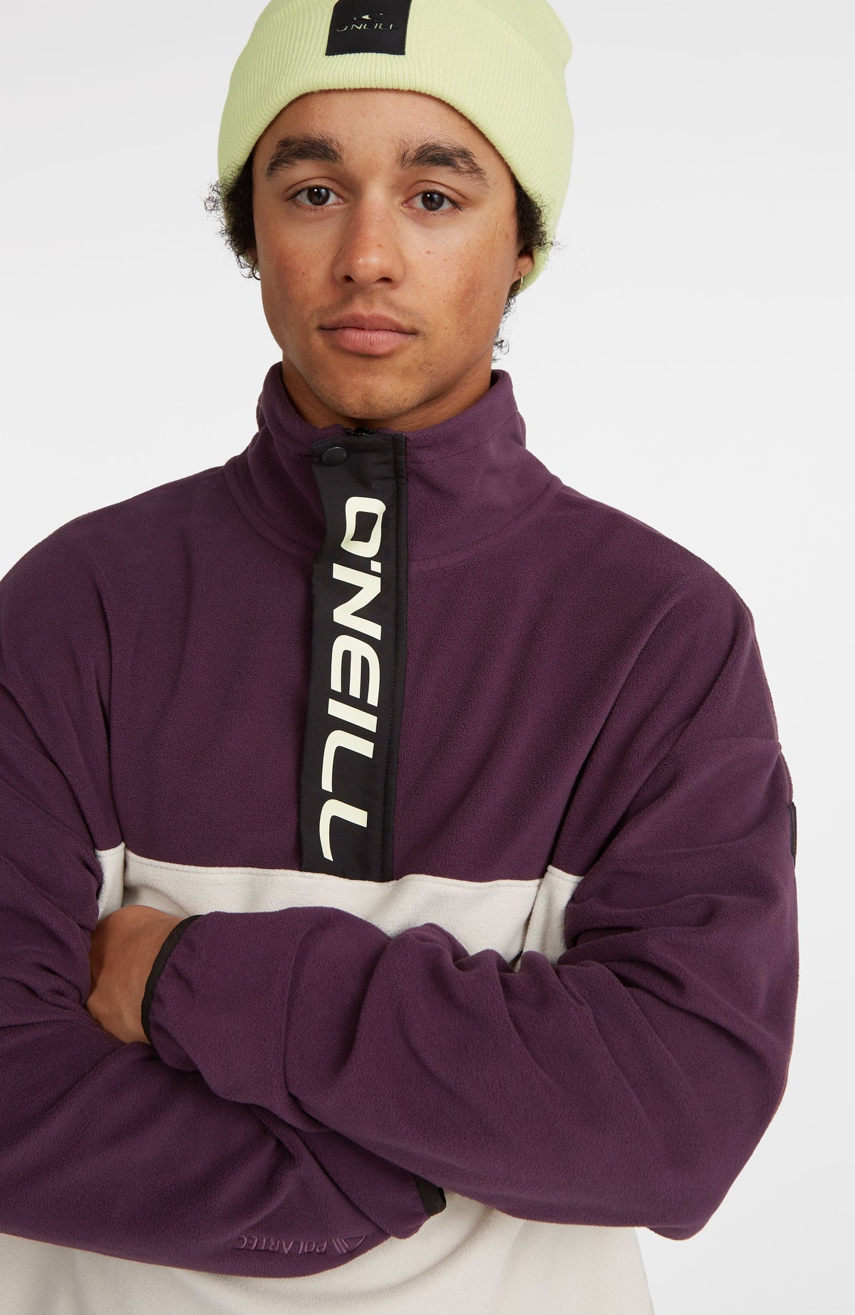 O'Riginals Polartec® 100 Fleecepullover | Aubergine Colour Block