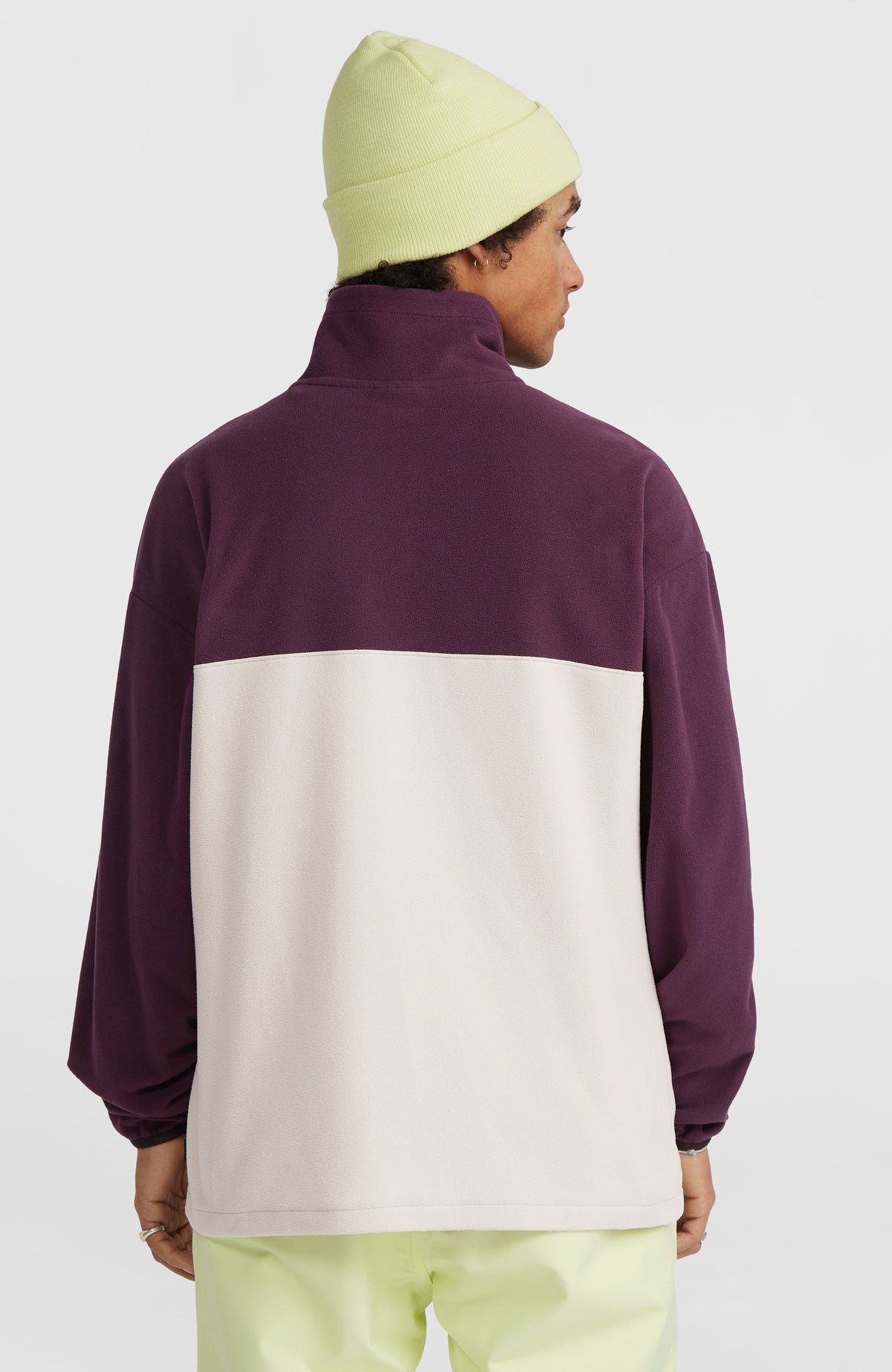O'Riginals Polartec® 100 Fleecepullover | Aubergine Colour Block