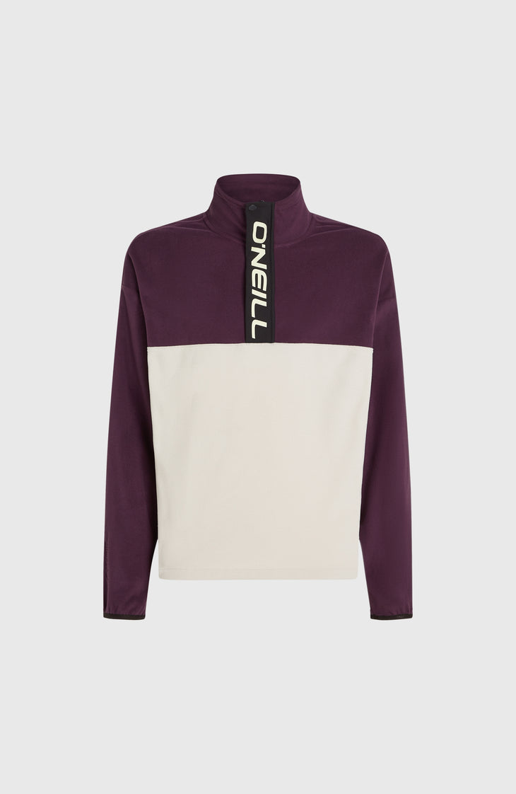 O'Riginals Polartec® 100 Fleecepullover | Aubergine Colour Block