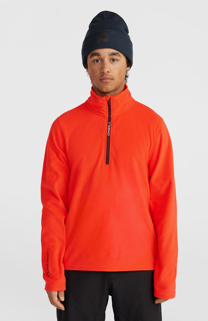 Jack's Polartec® 100 Fleecepullover mit Halbreißverschluss | Paprika Flame