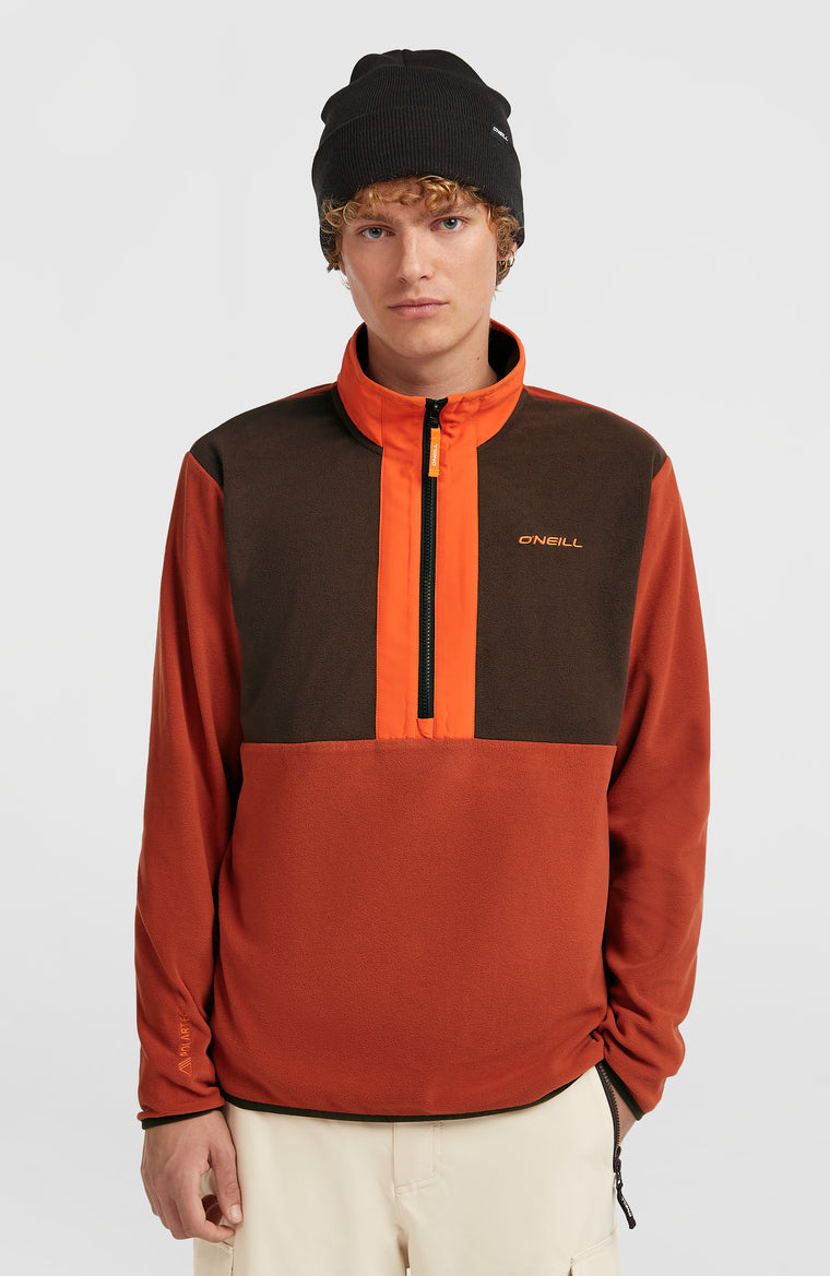 FWC'Cruz Triple Polartec® Fleecepullover | Coffee Bean Colour Block FWC'Cruz Triple Polartec® Fleecepullover | Coffee Bean Colour Block