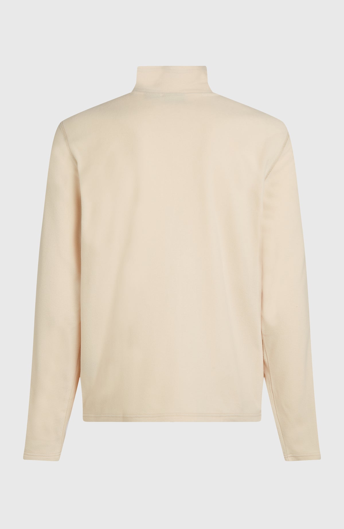 FWC'Cruz Jack's Fleecejacke für Herren, beige, freigestellt von hinten mit hochgeschlossenem Stehkragen