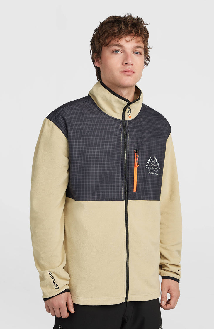 FWC'Peak Polartec® Hyperfleece-Jacke mit Reißverschluss | Olive Blush Colour Block