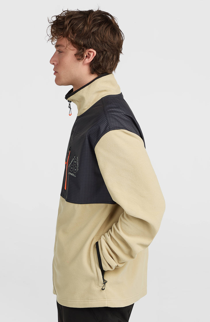 FWC'Peak Polartec® Hyperfleece-Jacke mit Reißverschluss | Olive Blush Colour Block