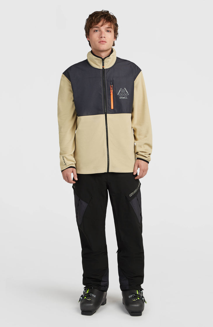 FWC'Peak Polartec® Hyperfleece-Jacke mit Reißverschluss | Olive Blush Colour Block