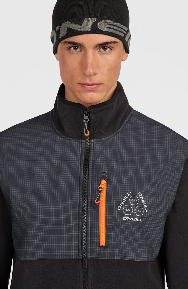 FWC'Peak Polartec® Hyperfleece-Jacke mit Reißverschluss | Black Out Colour Block