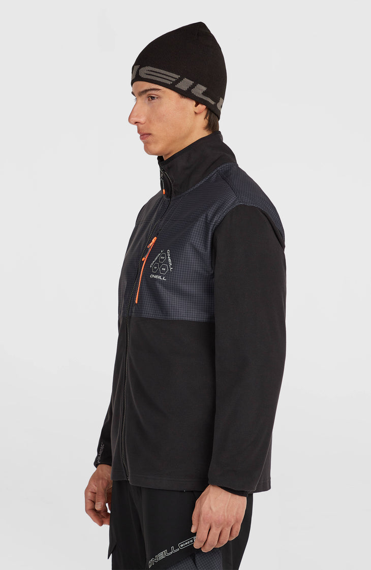 FWC'Peak Polartec® Hyperfleece-Jacke mit Reißverschluss | Black Out Colour Block