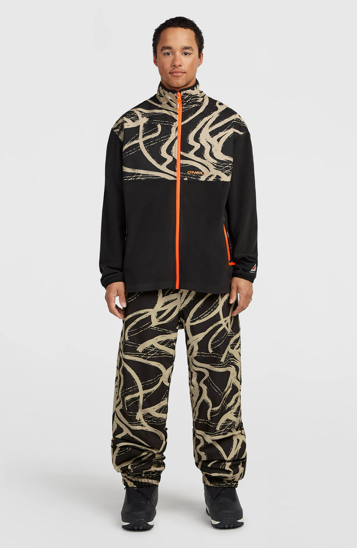 FWC'Play Polartec® Hyperfleece-Jacke mit Reißverschluss | Beige Snowtracks