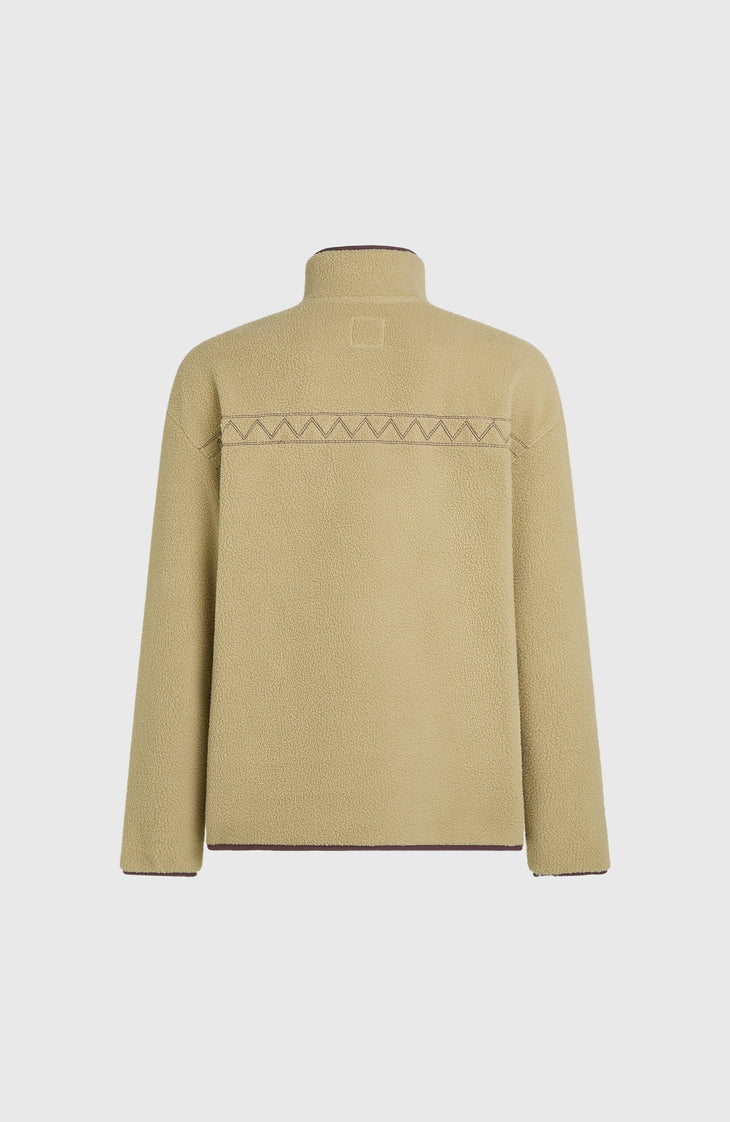 O'Riginals Fleecepullover mit Halbreißverschluss | Olive Blush