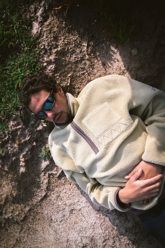 O'Riginals Fleecepullover mit Halbreißverschluss | Olive Blush