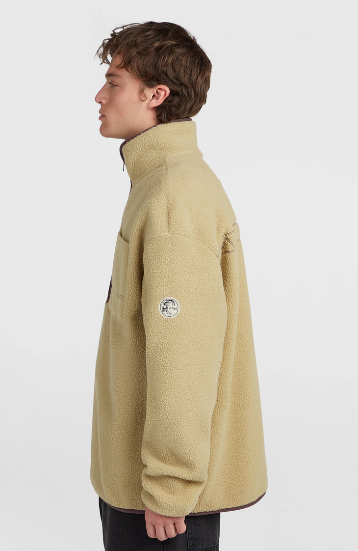 O'Riginals Fleecepullover mit Halbreißverschluss | Olive Blush