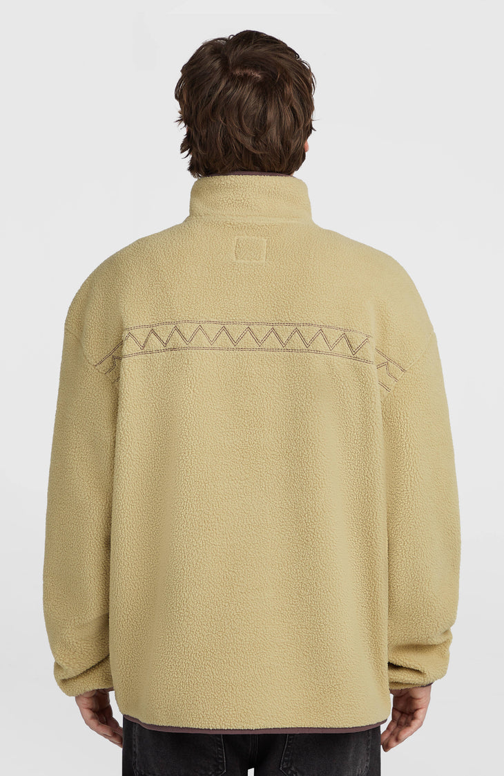 O'Riginals Fleecepullover mit Halbreißverschluss | Olive Blush