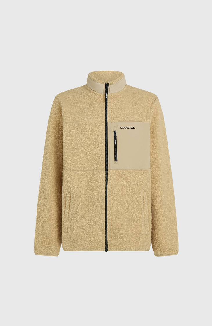 Flauschige Must-Have Fleecejacke mit Reißverschluss | Olive Blush
