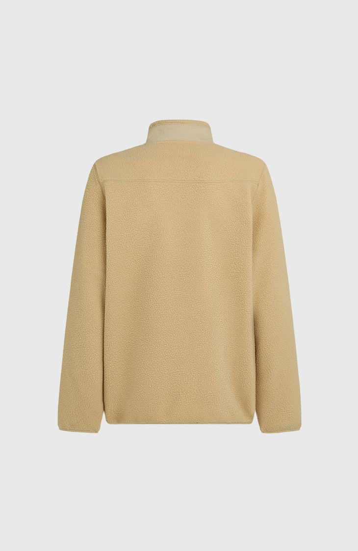 Flauschige Must-Have Fleecejacke mit Reißverschluss | Olive Blush