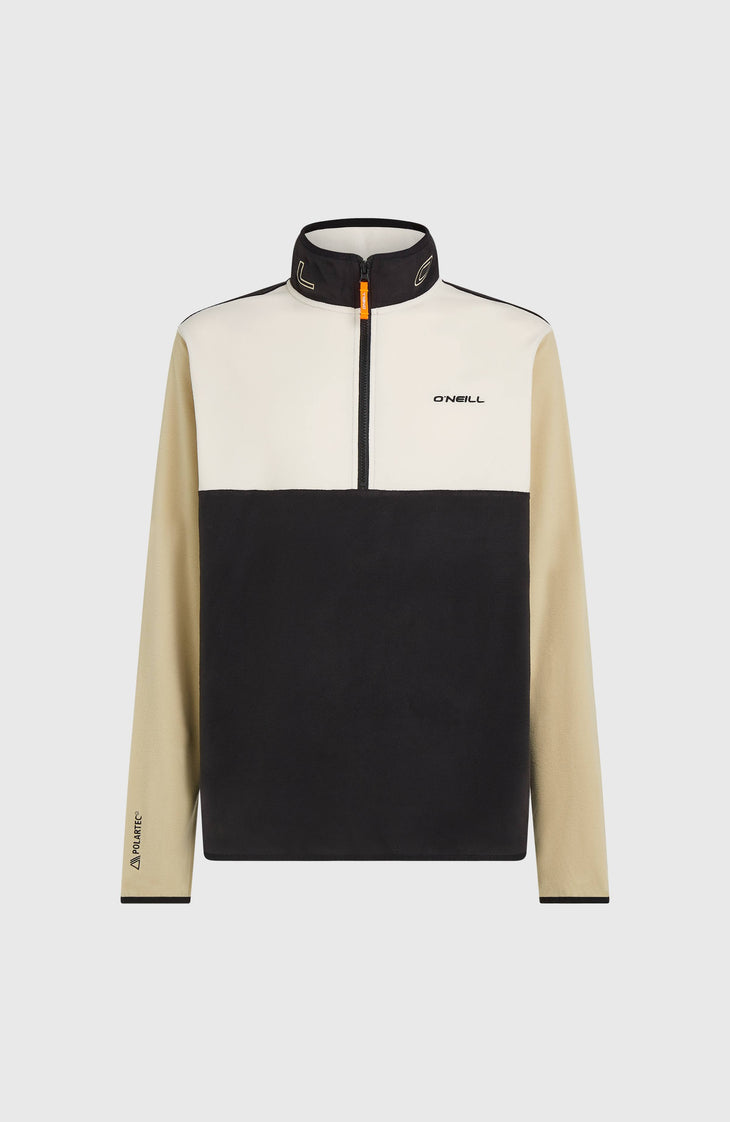 FWC'Cruz Triple Polartec® Fleecepullover mit Halbreißverschluss | Linen White Colour Block