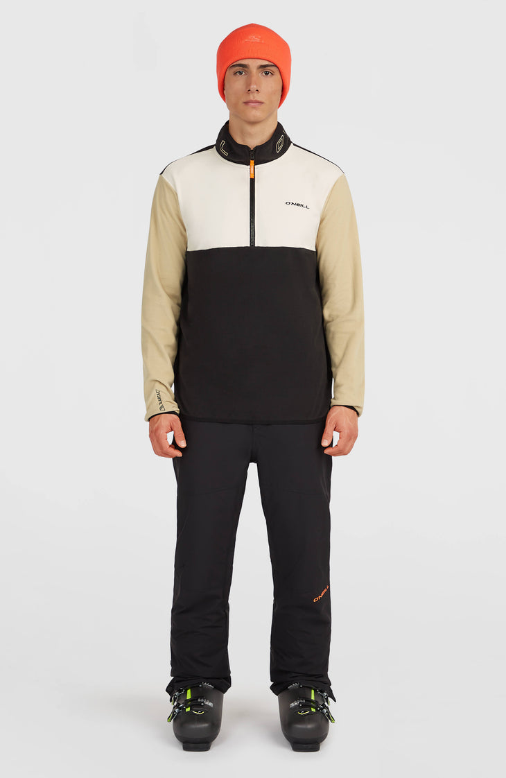 FWC'Cruz Triple Polartec® Fleecepullover mit Halbreißverschluss | Linen White Colour Block
