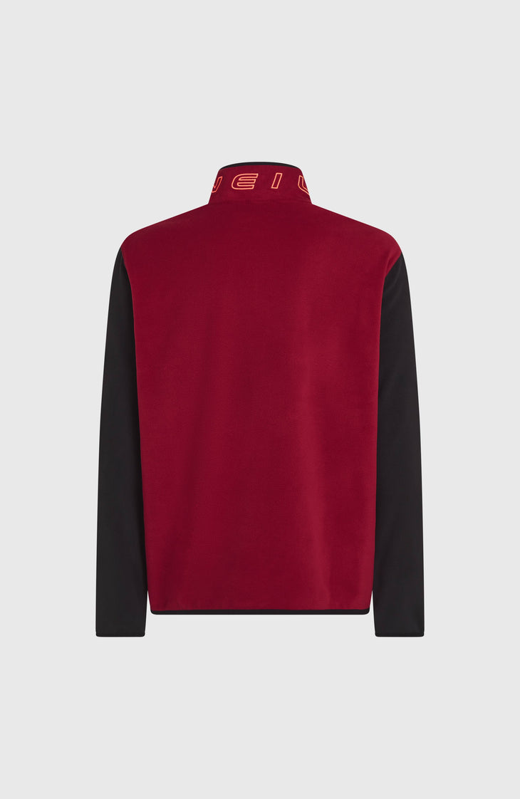 FWC'Cruz Triple Polartec® Fleecepullover mit Halbreißverschluss | Tamarillo Colour Block