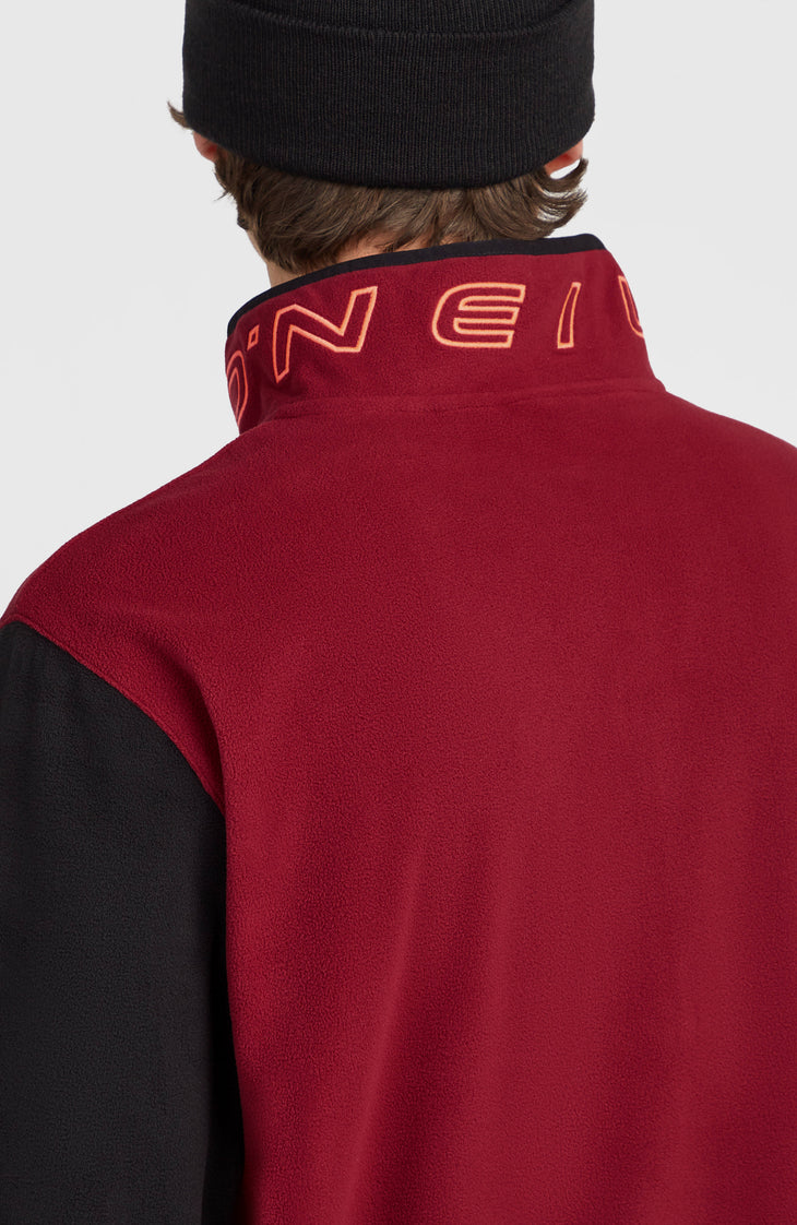 FWC'Cruz Triple Polartec® Fleecepullover mit Halbreißverschluss | Tamarillo Colour Block