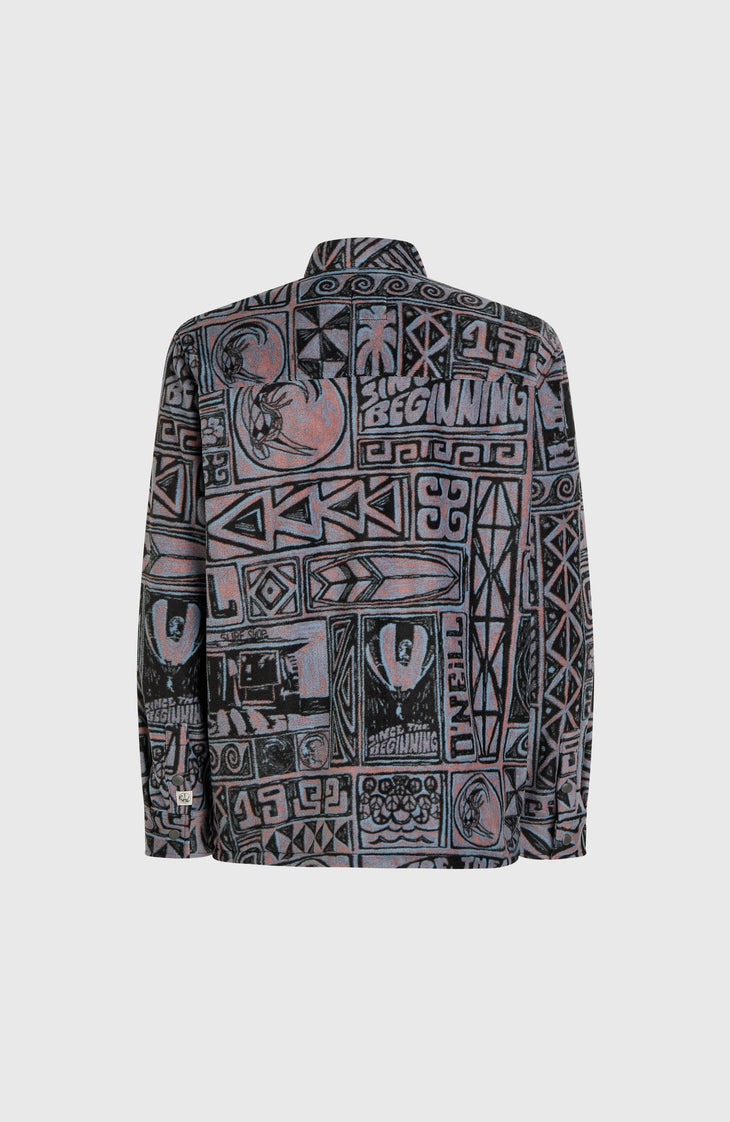 O'Riginals Superfleece Hemd | Purple Stamps